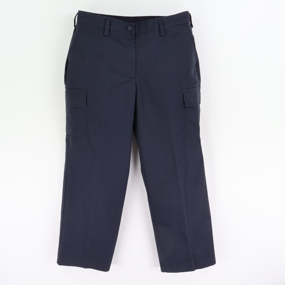Edwards Pants Tuff-Tested Womens 10 Dark Blue Polyester Mid Rise Cargo Pockets‎